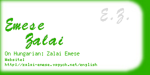 emese zalai business card